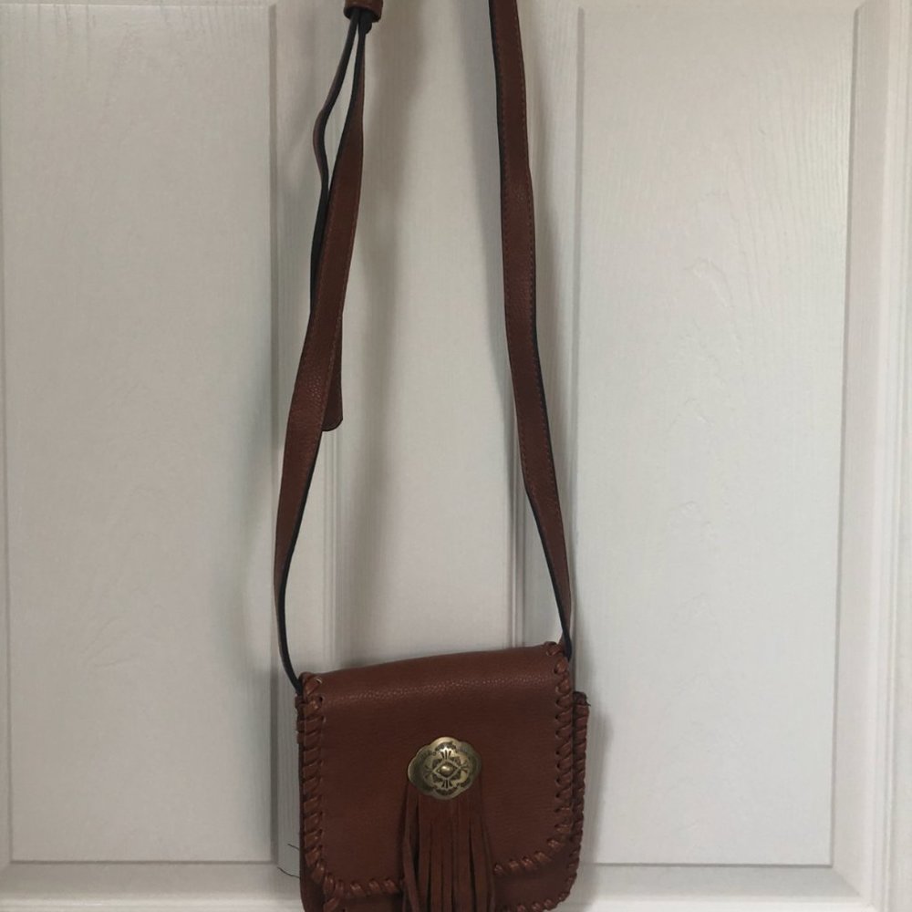 Street Level Leather Crossbody Bag